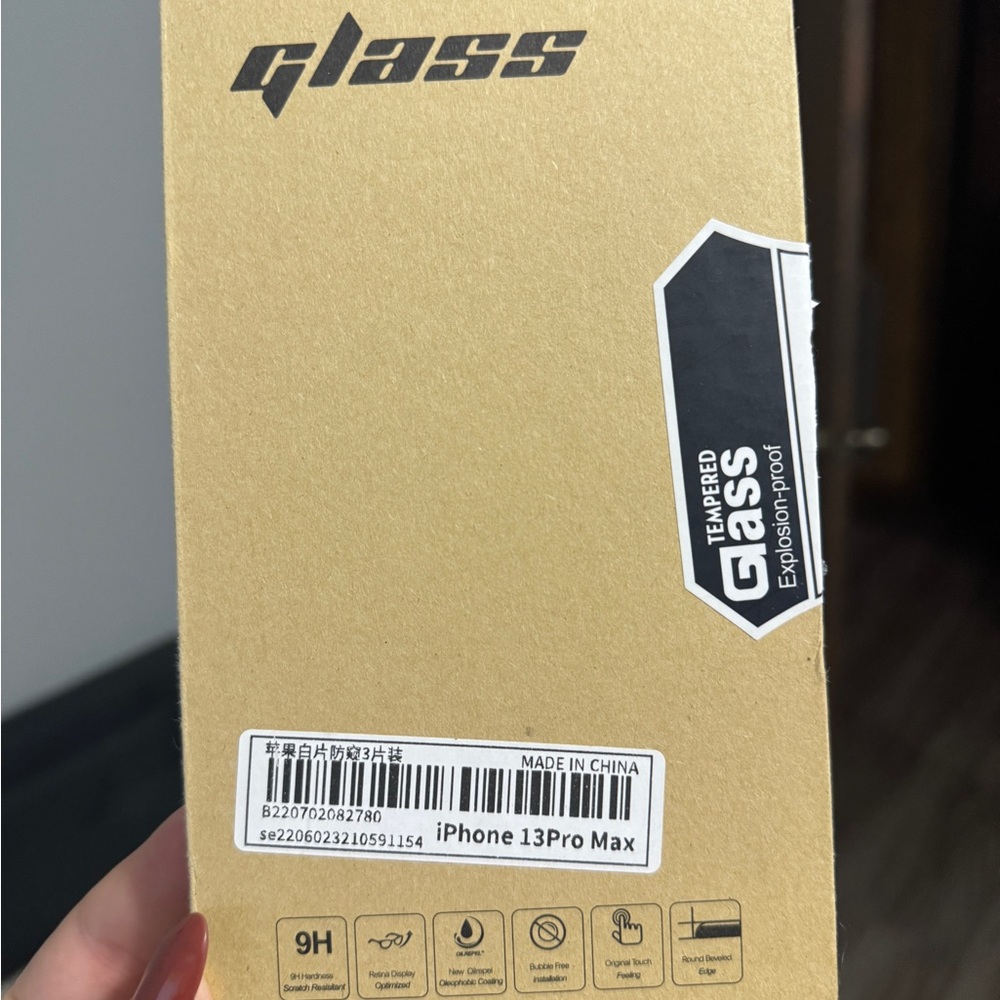 Tempered Glass Screen Protector for iPhone 13 Pro Max